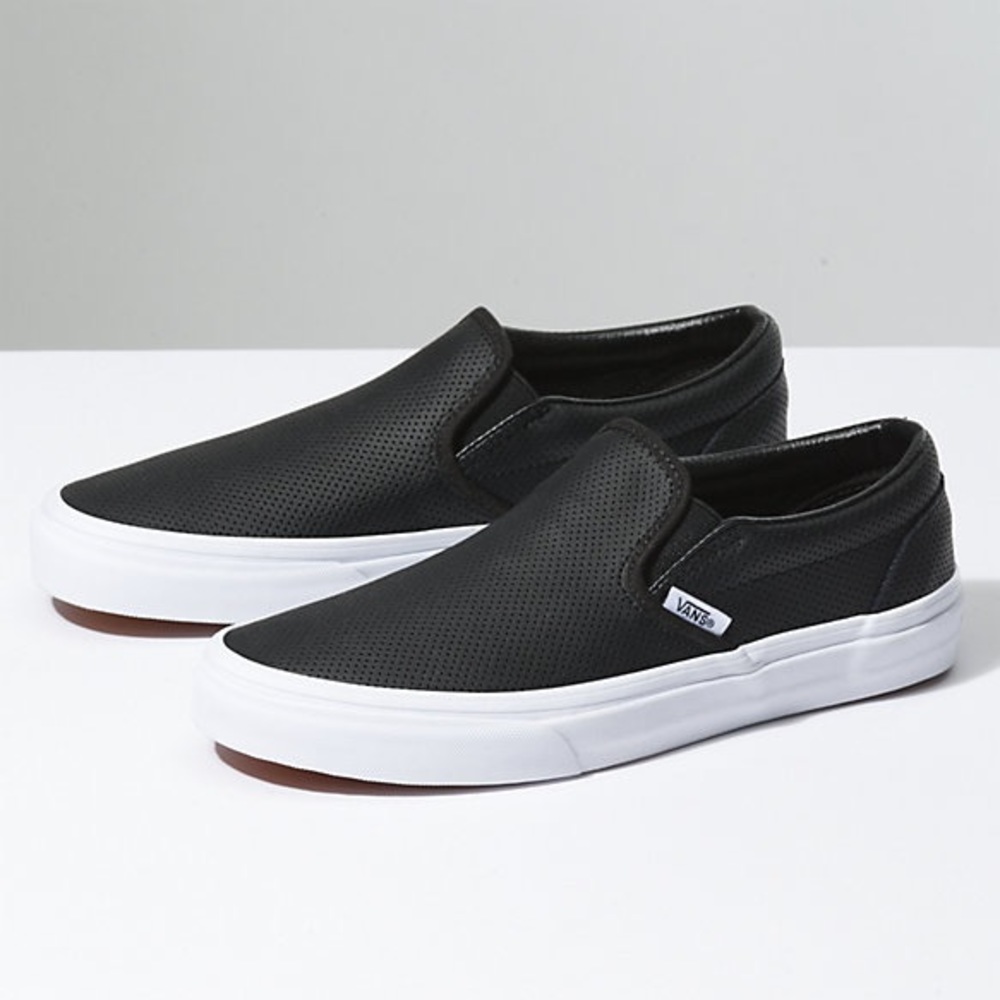 Vans Perf Leather Slip Ons